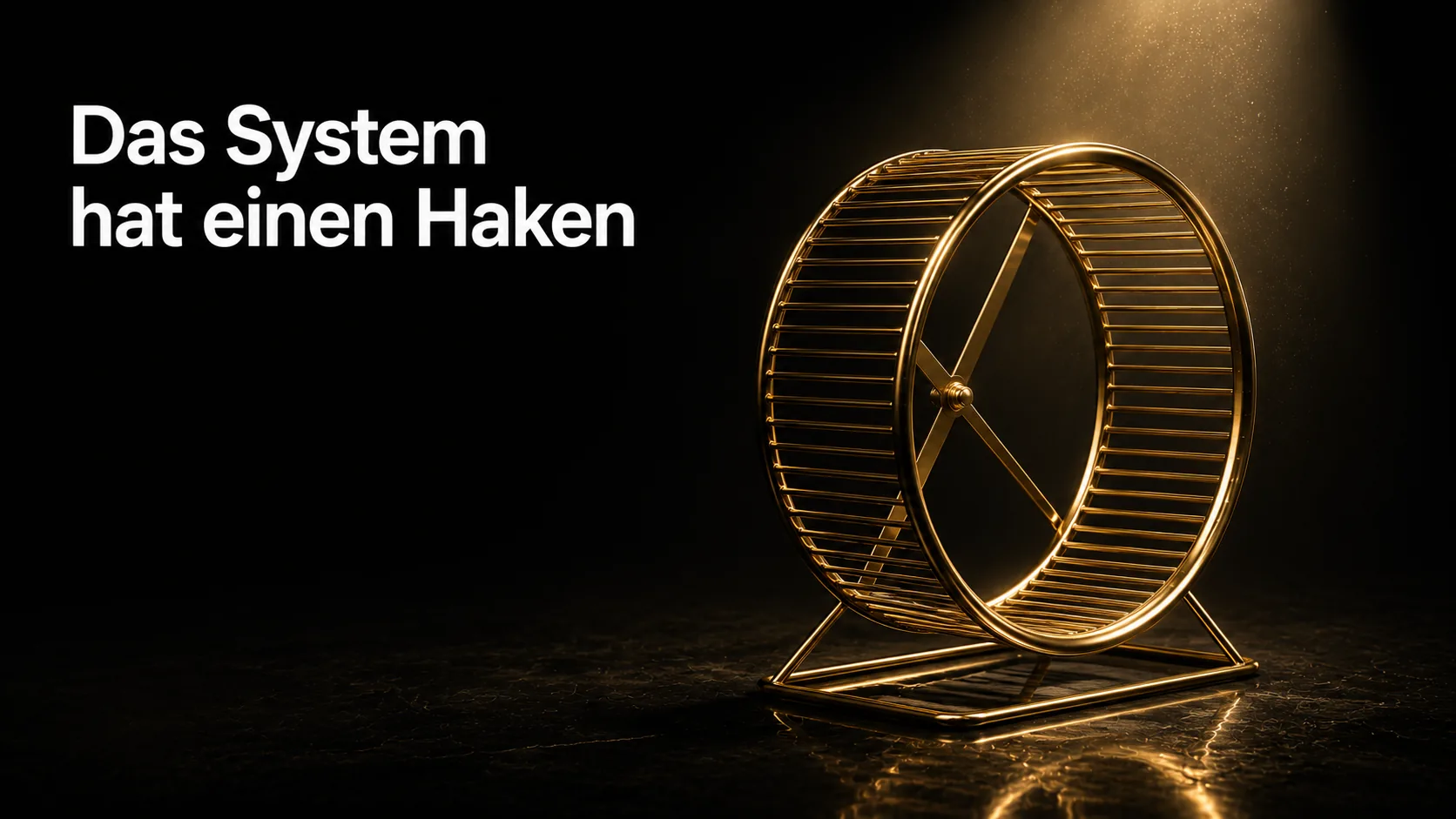 Goldenes Hamsterrad im Spotlight – das System Strukturvertrieb hat einen Haken